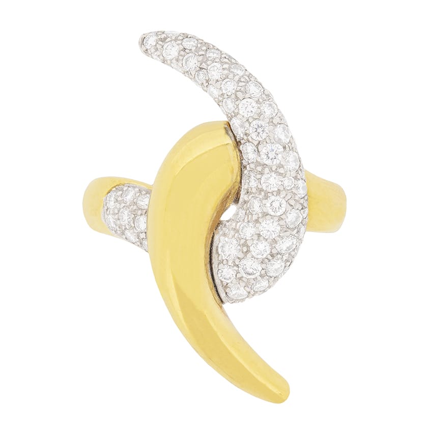 Modern 1.75 Carat Diamond Dress Ring