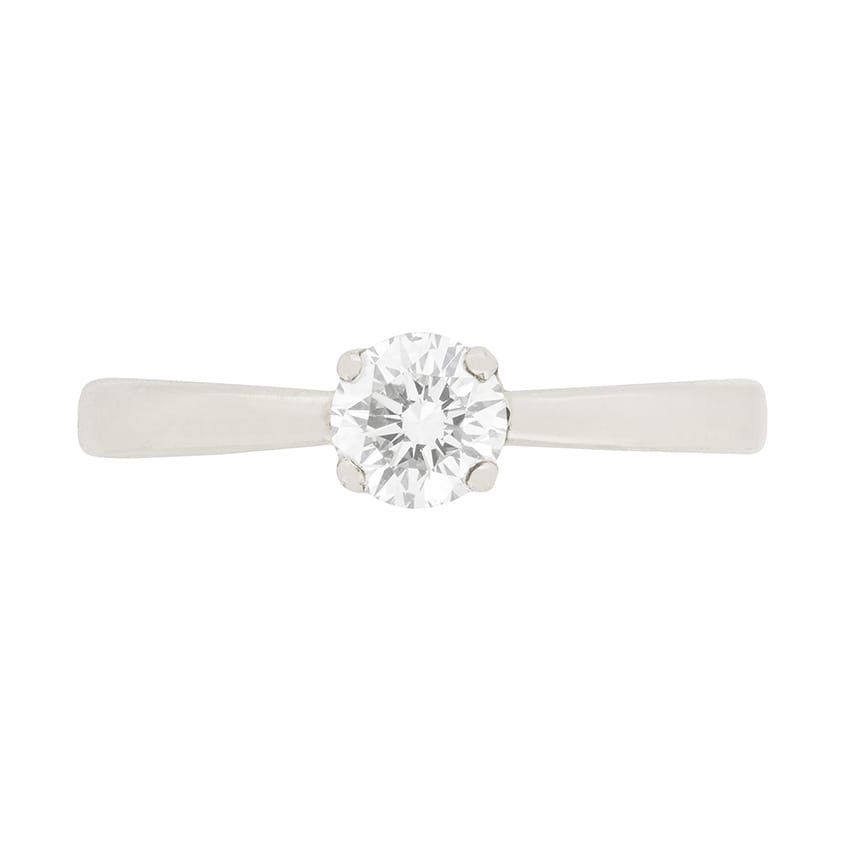 IGI Certified 0.50ct Round Brilliant Cut Diamond Solitaire Engagement Ring