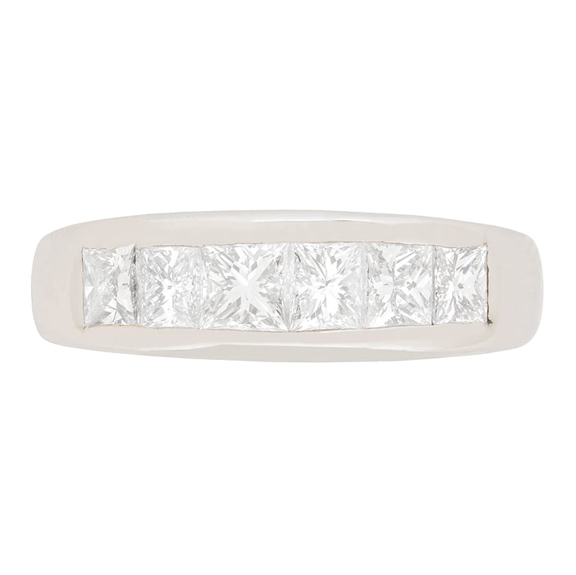 Contemporary 1.25ct Diamond Six Stone Ring