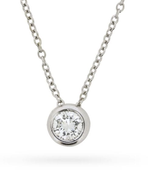 Tiffany & Co. Diamond Solitaire Pendant