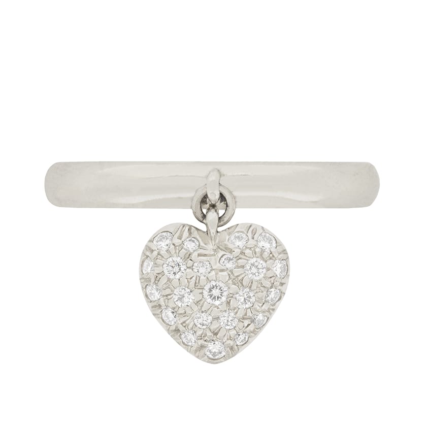 Tiffany ring with on sale heart charm