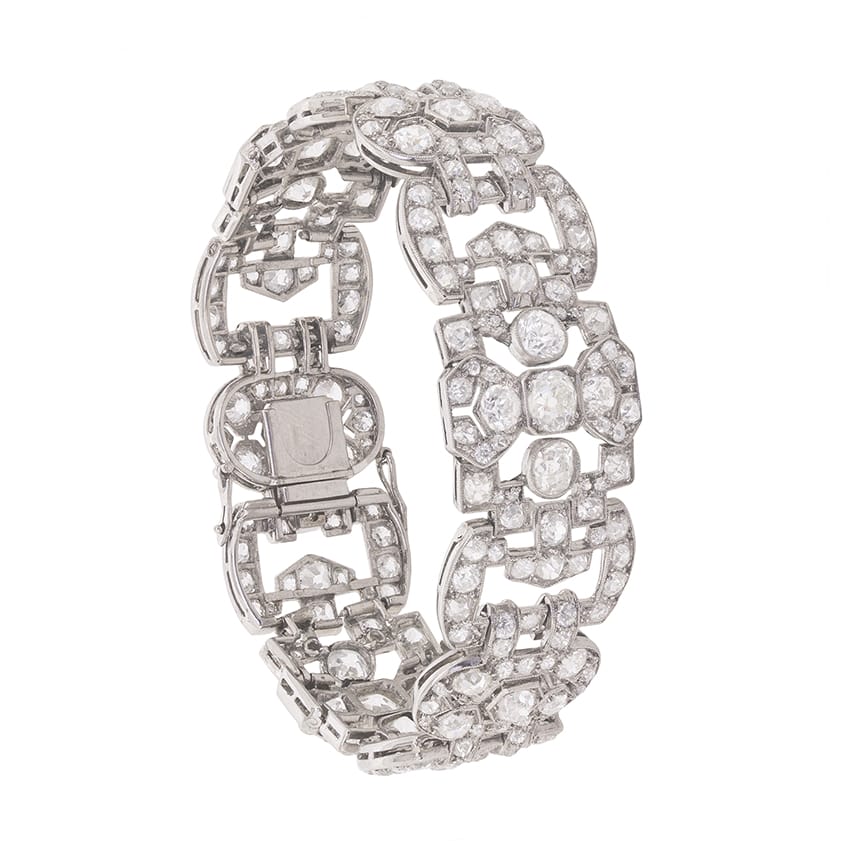 Late Victorian 15.50ct Old Cut Diamond Bracelet, c.1900s