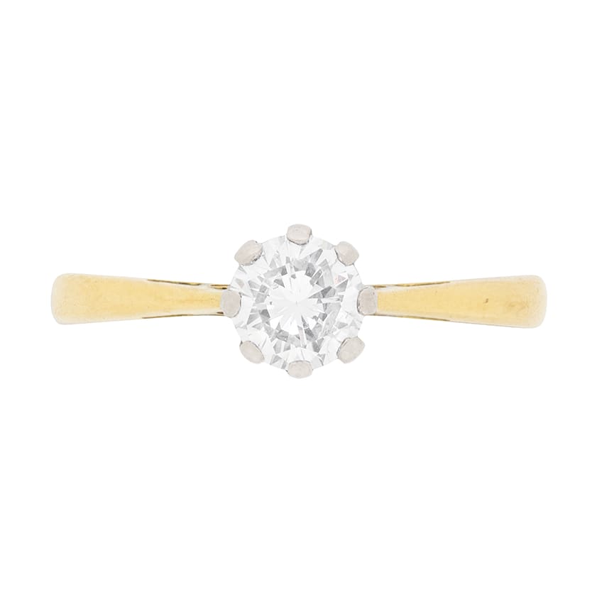 Vintage Diamond Solitaire Ring, c.1990s