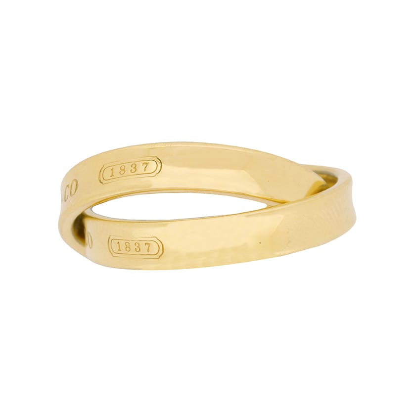 Tiffany 1837 hot sale gold ring