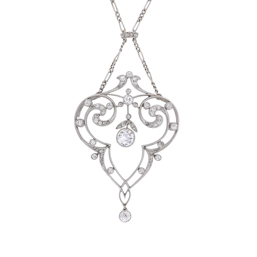 Victorian Rose Cut Diamond Fringe Necklace, 11.75ct Diamond, Silver Purity  92.5% ,handmade Necklace - Etsy