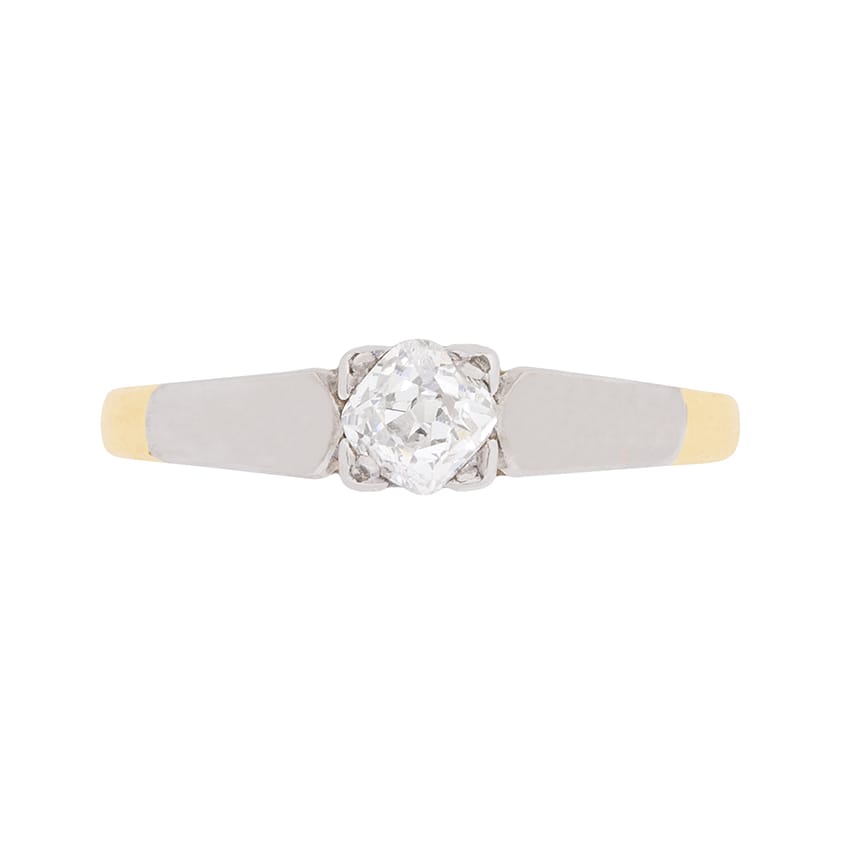 Edwardian Diamond Solitaire Engagement Ring, c.1910