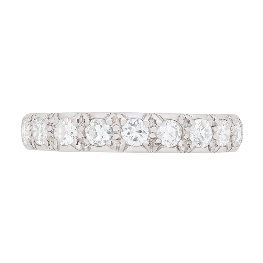 Late Deco Diamond Full Eternity Ring, c.1940s