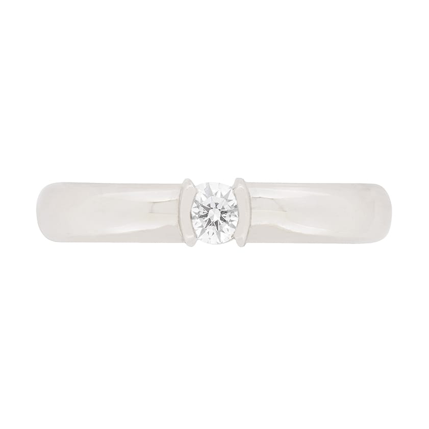 Tiffany & Co. 0.19ct Diamond Solitaire Engagement Ring