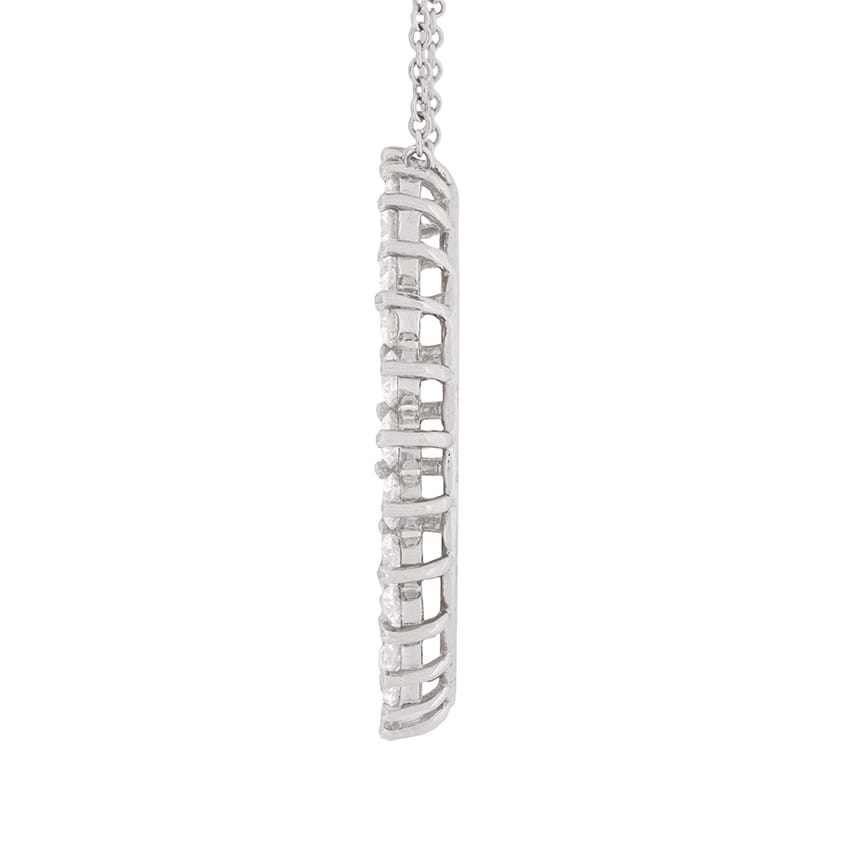 N795: 18k Yellow Gold/Pave Diamond Heart Pendant Necklace… E. Peretti  Tiffany & Co | Tom Tivol Jewels