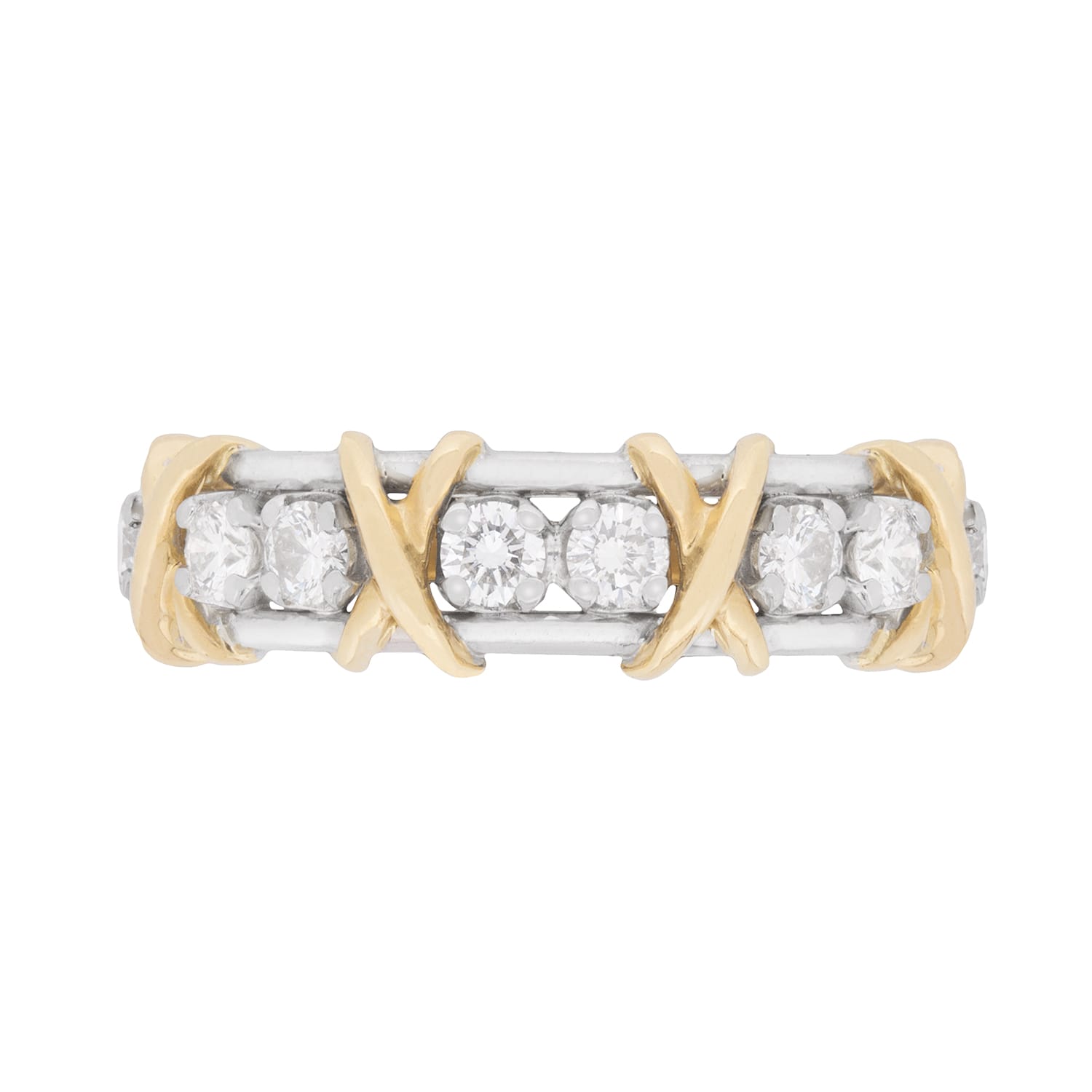 Tiffany baguette diamond eternity on sale ring