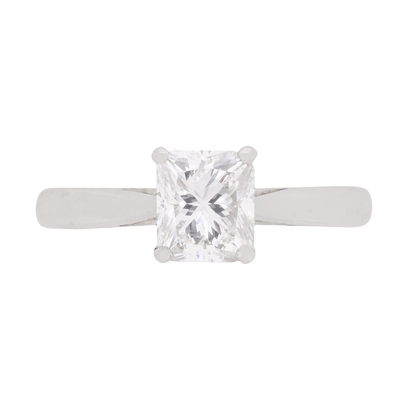 Boodles 1.01ct Radiant Cut Diamond Solitaire Ring