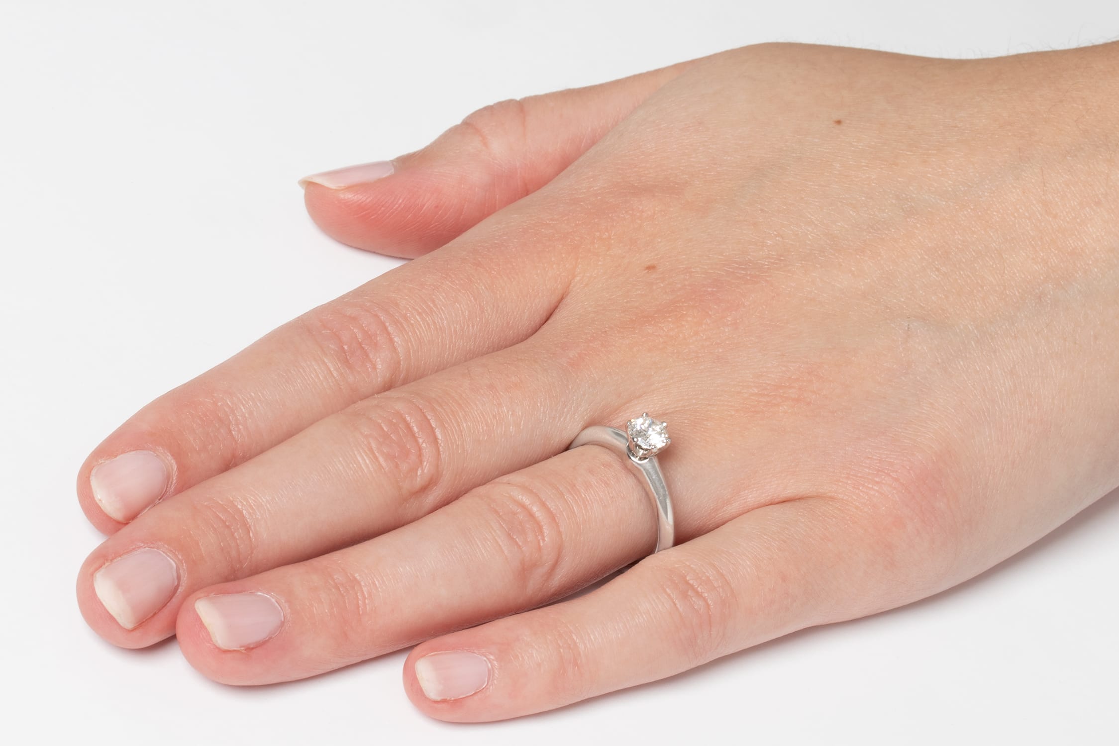 Tiffany Co. 0.52ct Classic Diamond Solitaire Engagement Ring Farringdons Jewellery