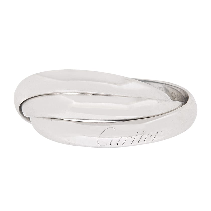 Cartier Trinity Three Band Ring in 18 Carat White Gold