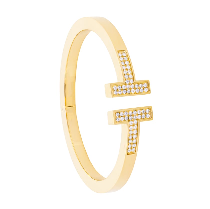 Tiffany t deals square bracelet gold