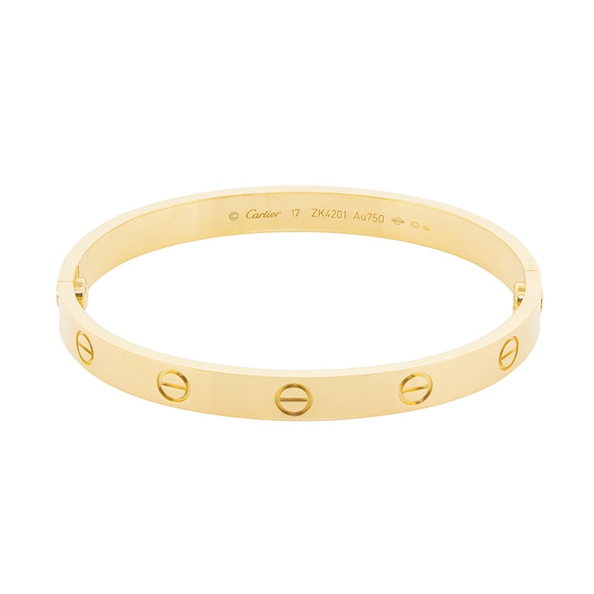 Cartier 18 best sale carat love bracelet