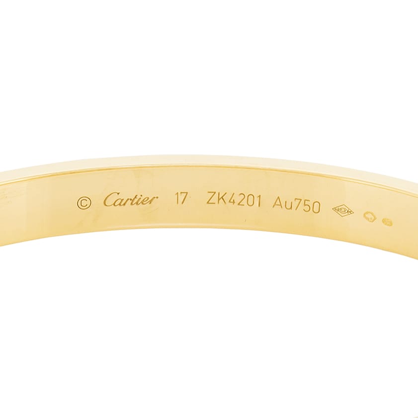 Cartier bangle size discount 17