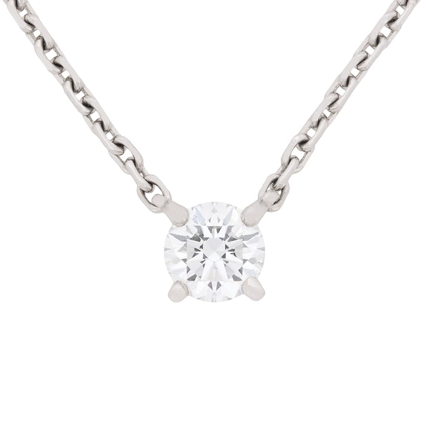 Cartier diamond 2025 pendant necklace