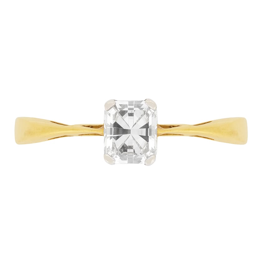 Contemporary 0.44ct Diamond Solitaire Engagement Ring