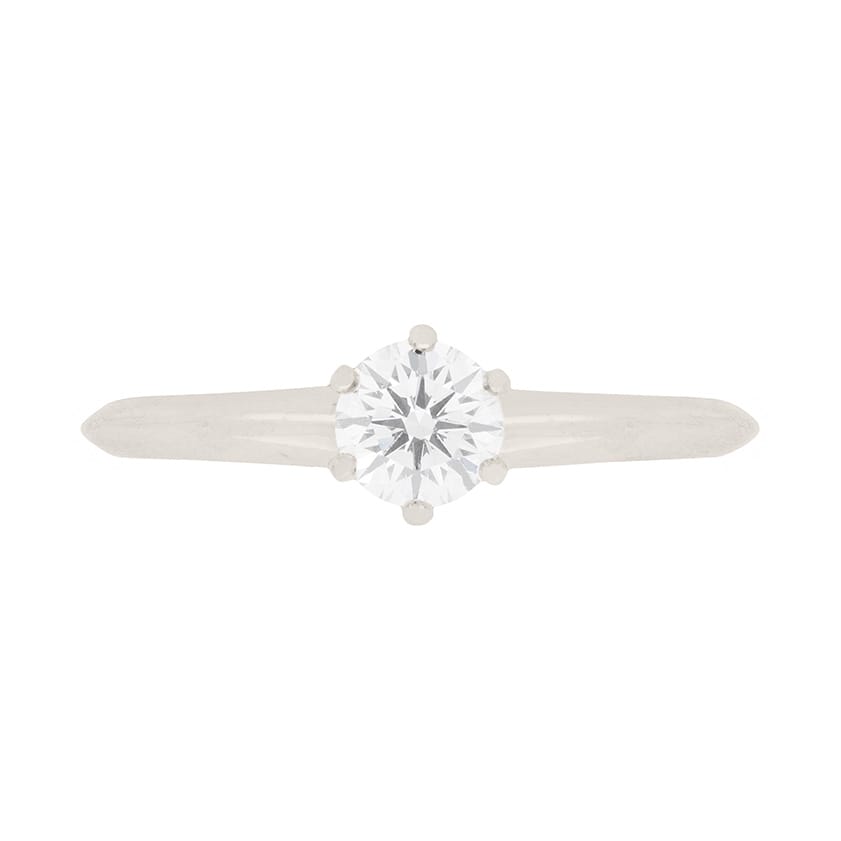 Tiffany & Co. 0.45 Carat Diamond Solitaire Ring