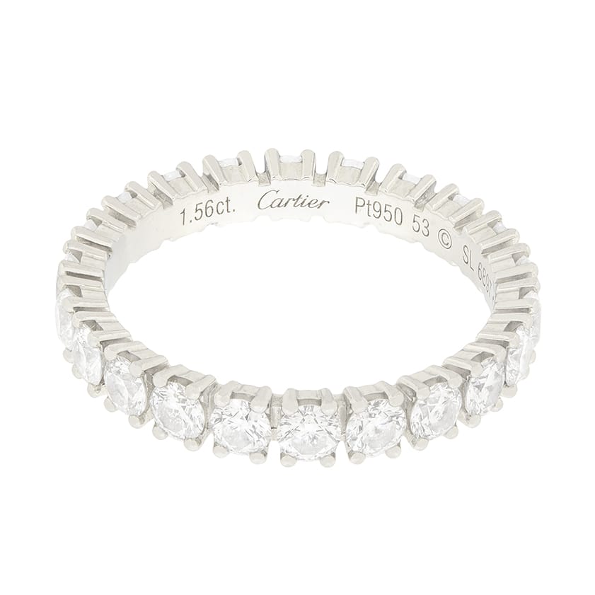 Cartier Destin e Diamond Eternity Wedding Band Farringdons