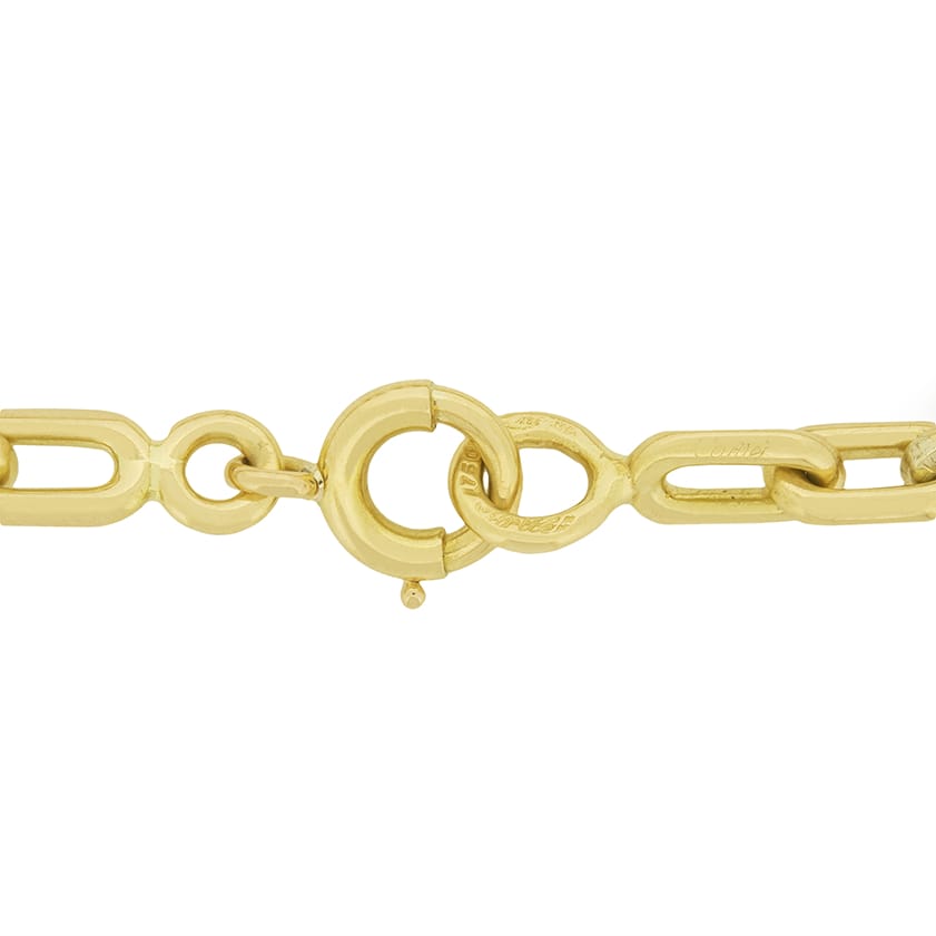 Cartier Santos de Cartier 18ct Gold Chain Bracelet Farringdons