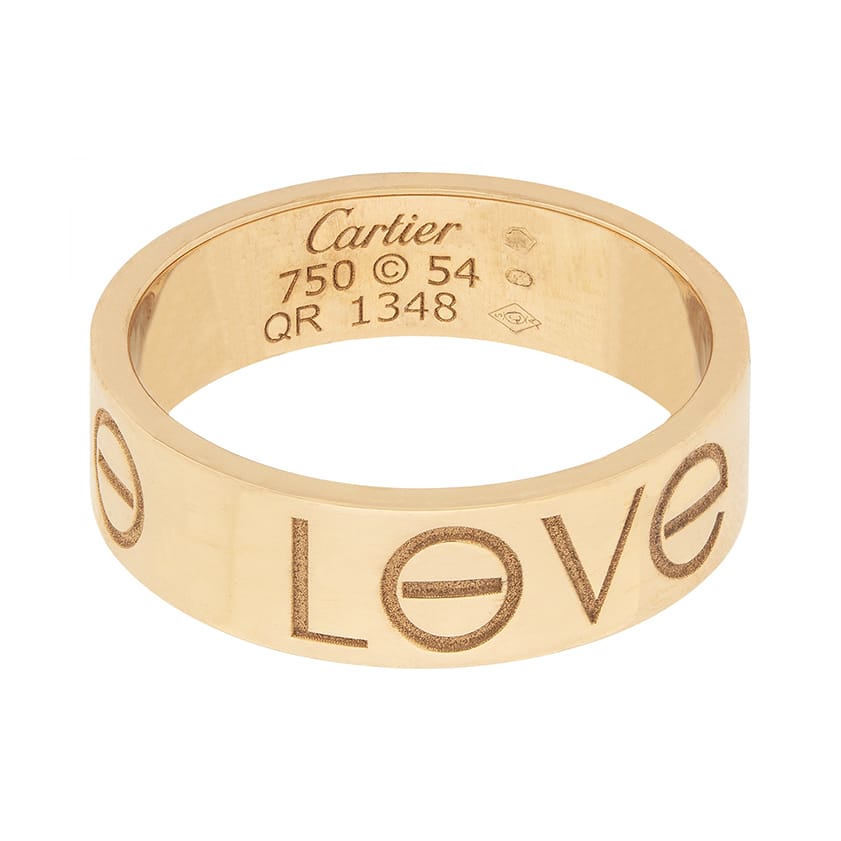 Cartier Love Ring in Rose Gold Farringdons Jewellery