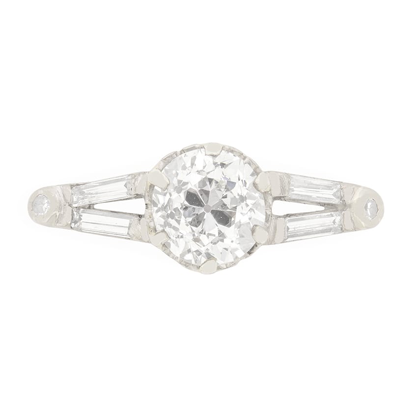 Art Deco 1.01ct Diamond Solitaire Engagement Ring, c.1920s