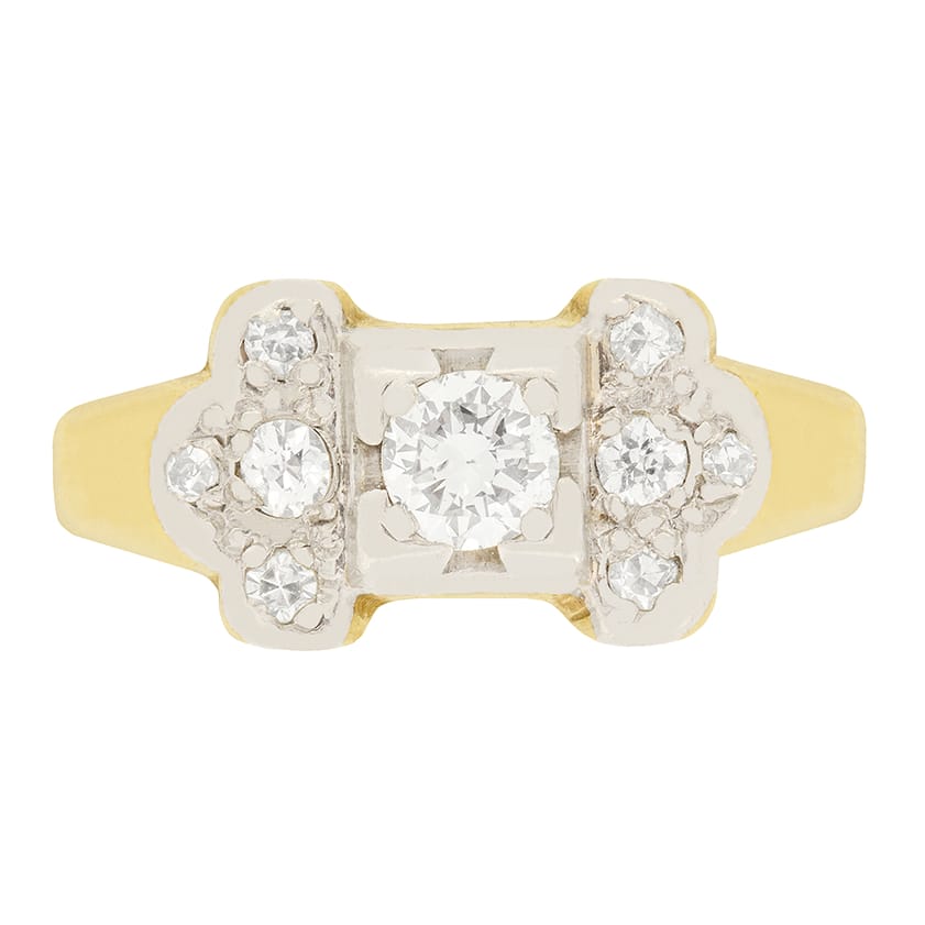 Art Deco 0.40ct Diamond Ring, c.1920s