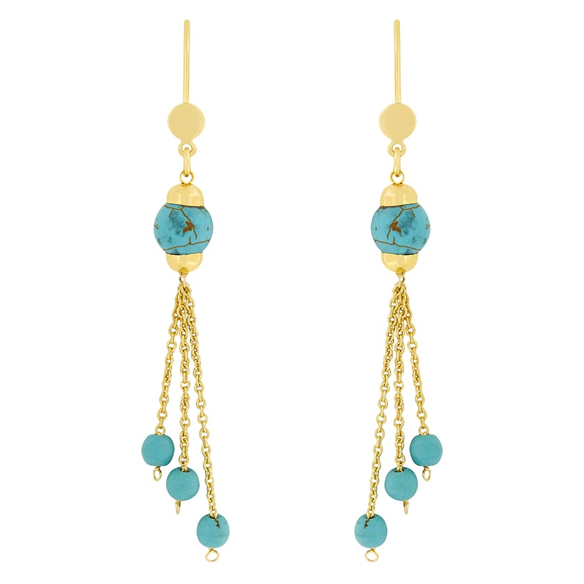 Vintage Turquoise Earrings, c.1970s