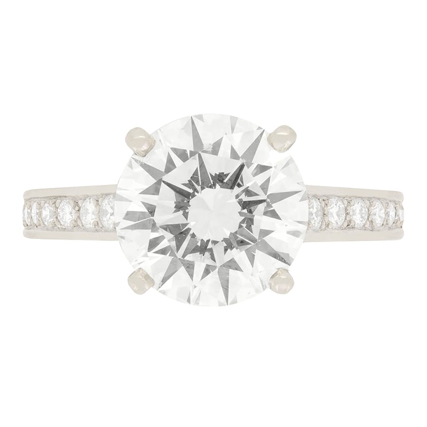 Cartier 3.47ct Solitaire '1895' Diamond Ring