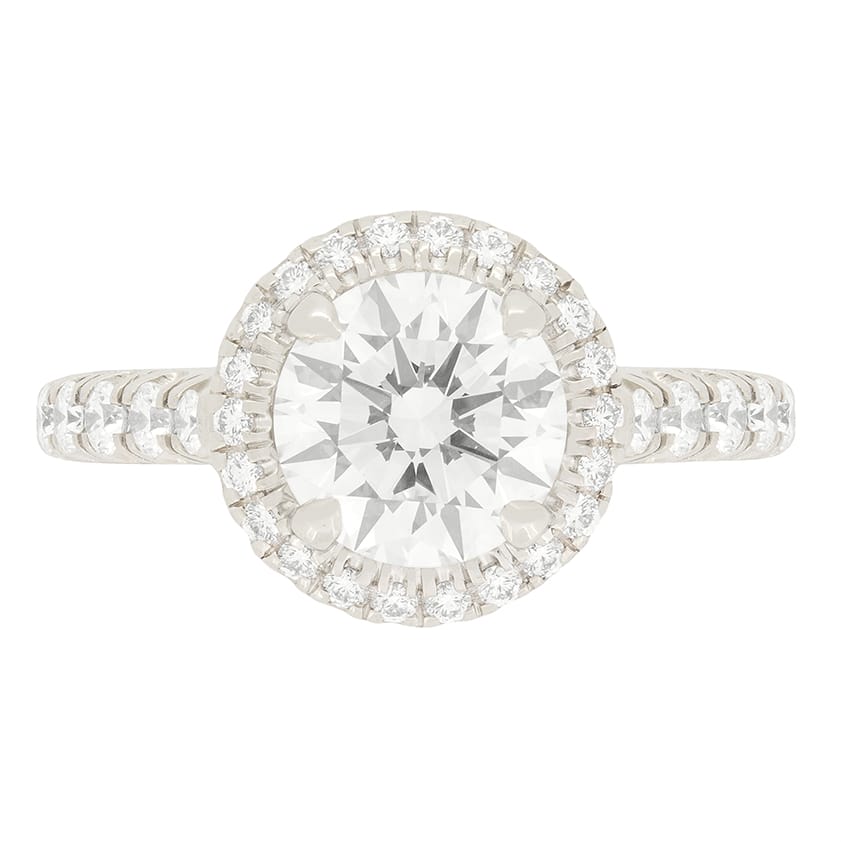 Cartier Destin e 1.44ct Diamond Halo Ring Farringdons Jewellery