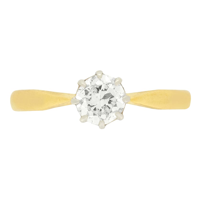 Art Deco 0.50ct Diamond Solitaire Ring, c.1930s