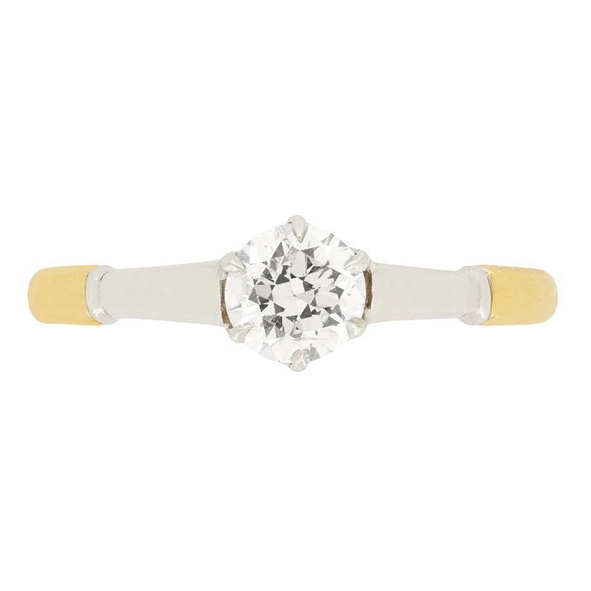 Late Deco 0.50ct Diamond Solitaire Ring, c.1930s