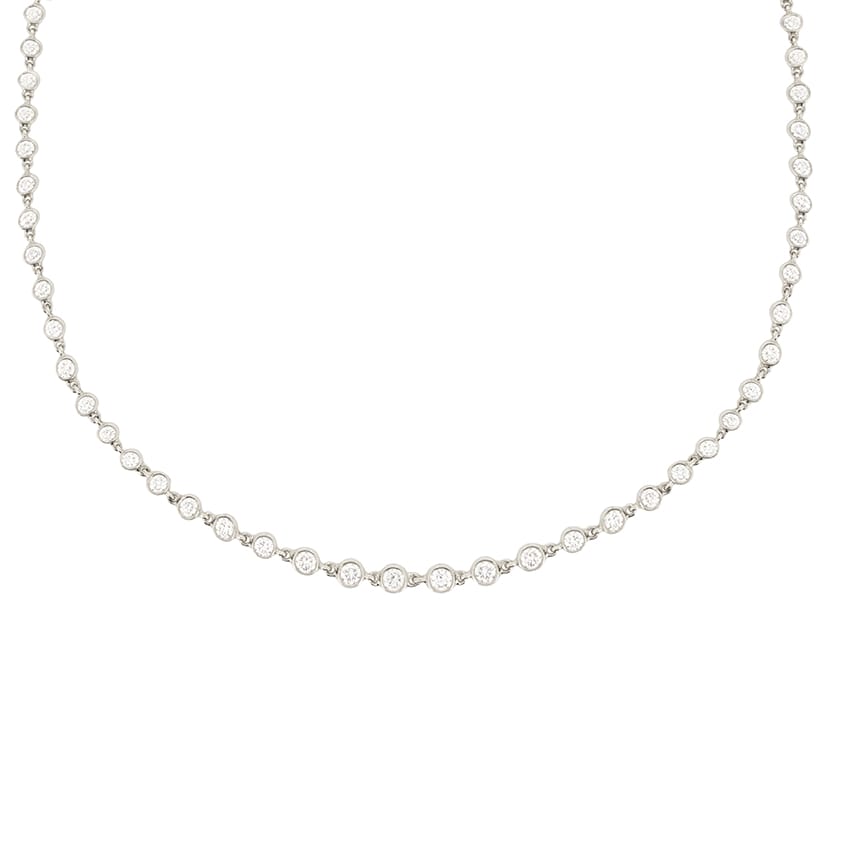 Diamond station deals necklace tiffany