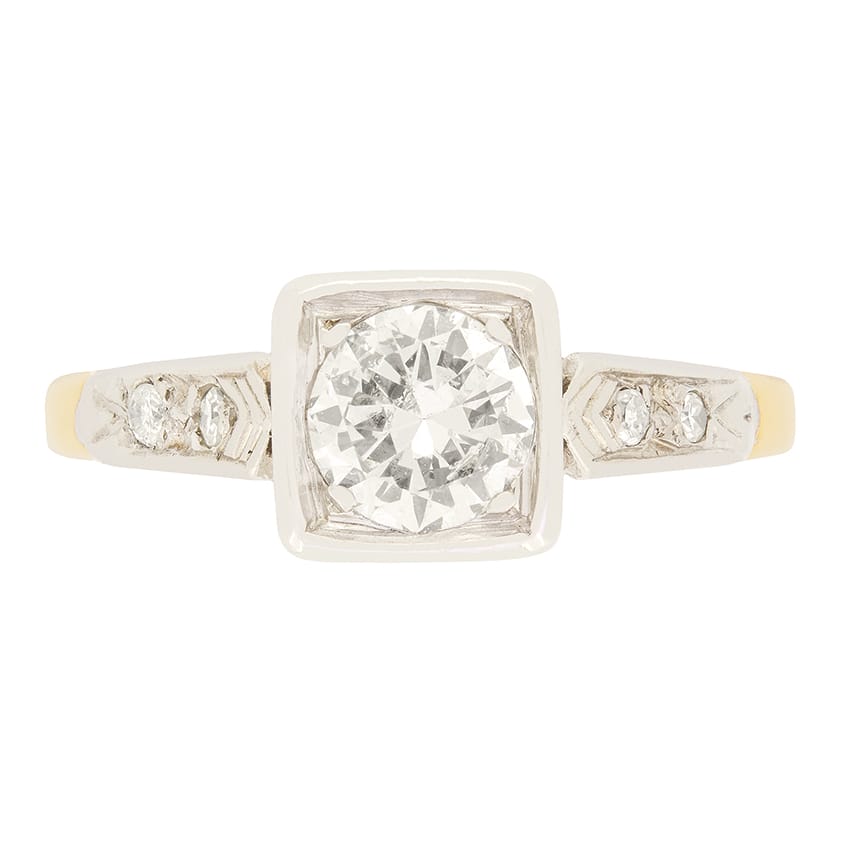 Vintage 0.62ct Diamond Solitaire ring, c.1950s