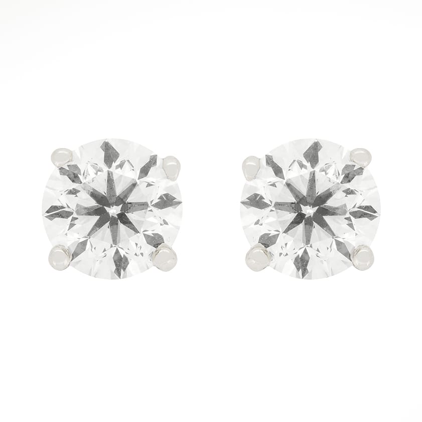 Contemporary 3.00ct Diamond Stud Earrings