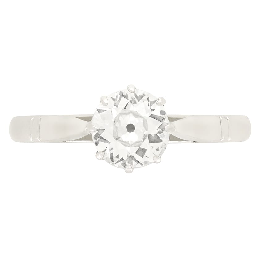 Art Deco 0.75ct Diamond Solitaire ring, c.1920s