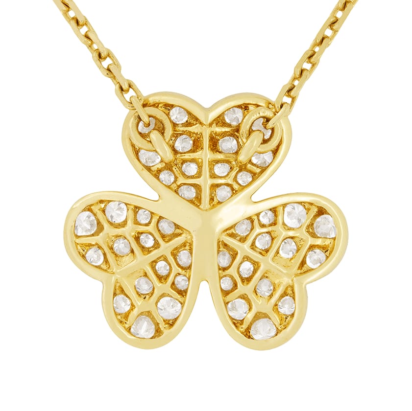 Van cleef diamond pendant sale