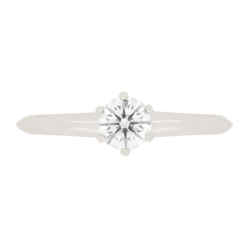 Tiffany & Co 0.50ct Diamond Solitaire Ring