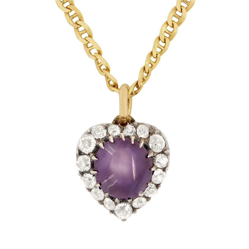 Victorian 1.30ct Sapphire and Diamond Necklace, c.1880s