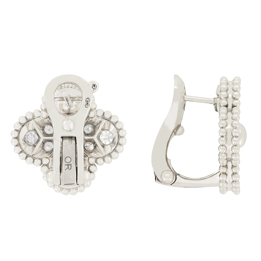 Van cleef & arpels diamond earrings sale