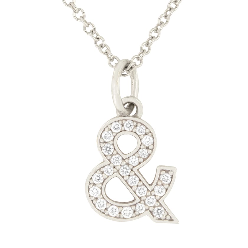Tiffany & Co. Diamond Ampersand Pendant