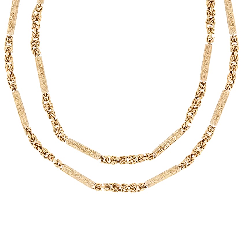 Vintage Guard Chain Necklace, c.1970s