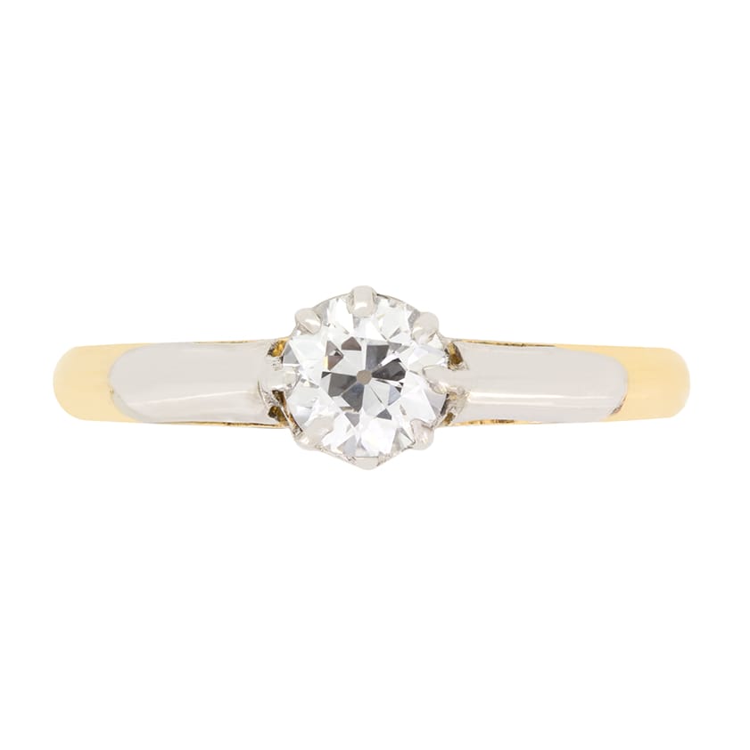 Art Deco 0.45ct Diamond Solitaire Ring, c.1930s