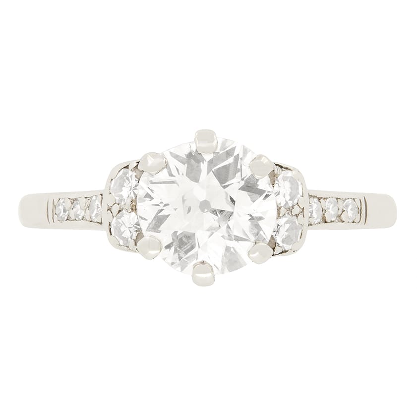 Art Deco 1.15ct Diamond Solitaire Ring, c.1920s