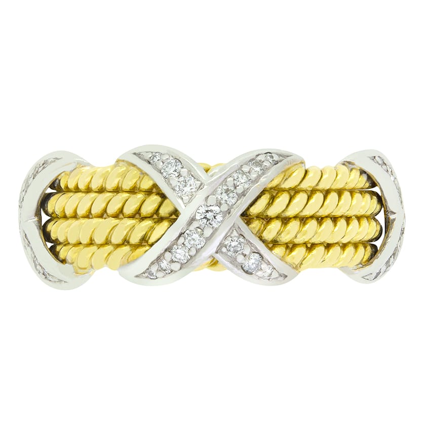 Tiffany & Co. 0.54ct Diamond 'Schlumberger' Ring, c.2000