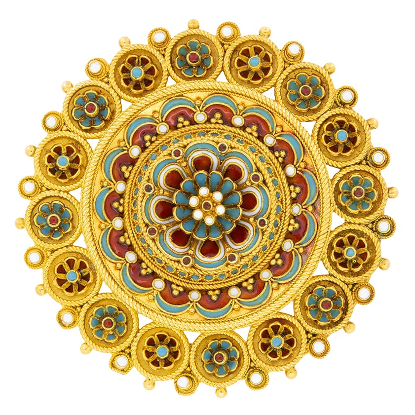 Castellani Archaeological Revival brooch, c.1870s