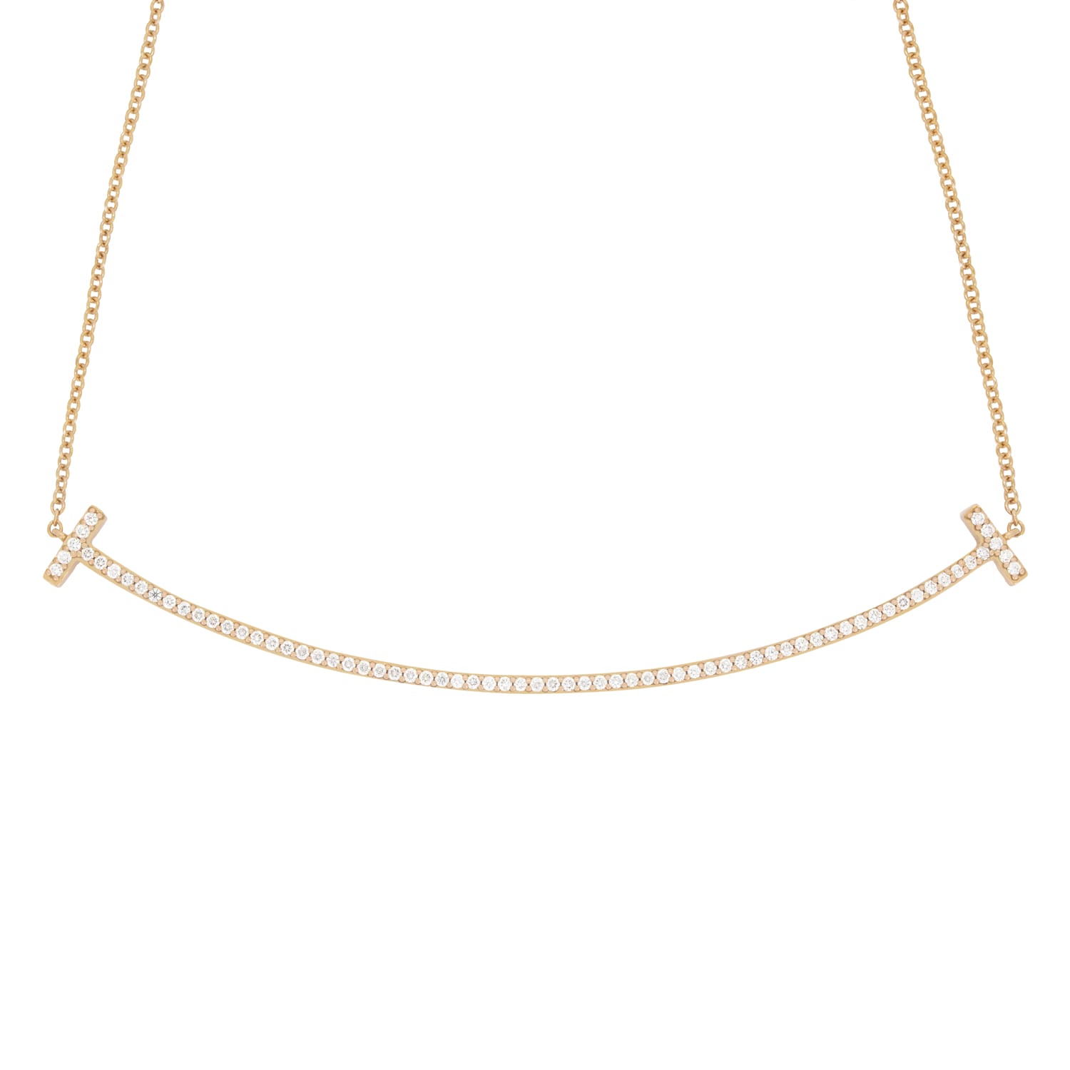 Tiffany & Co. 0.19ct Diamond 'Tiffany T Smile' Pendant