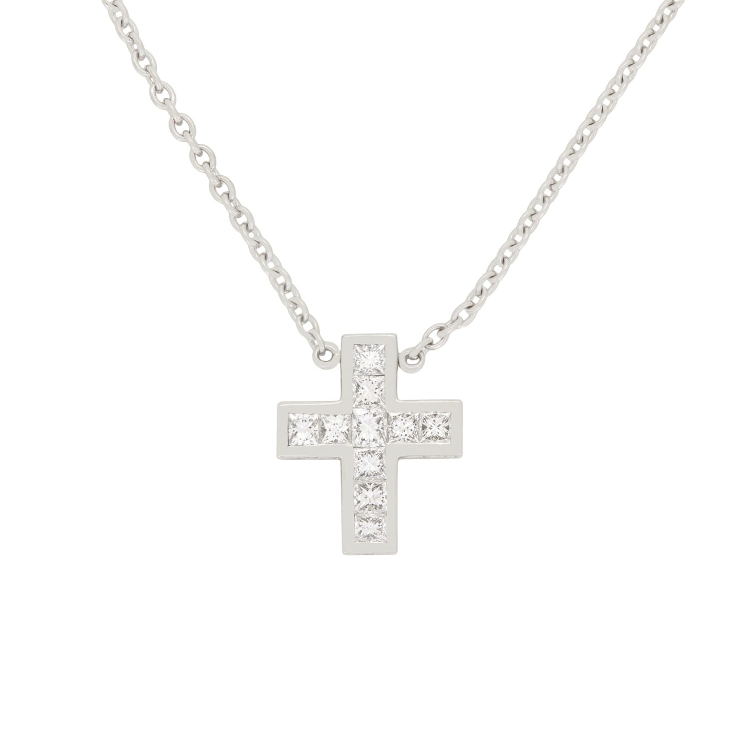 Cartier 1.01ct Diamond Cross Pendant