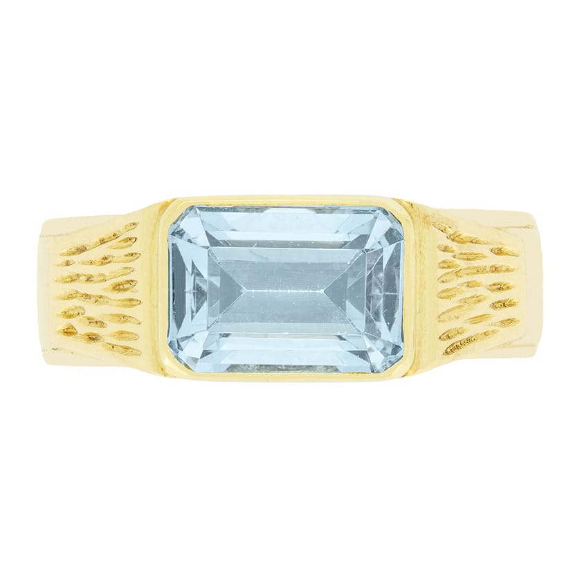Vintage 2.50ct Aquamarine Ring, c.1970s